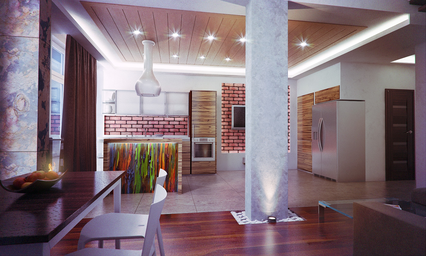 Three-levels penthouse in Kyiv by Architectural design bureau ...