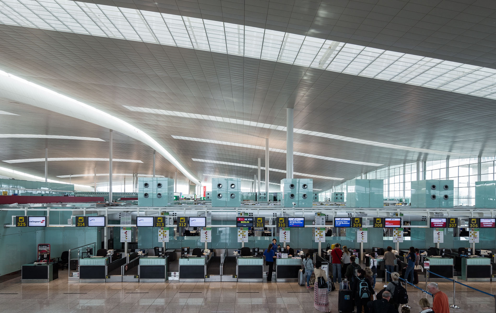 Terminal 1 at Barcelona Airport by Ricardo Bofill Taller de Arquitectura Architizer