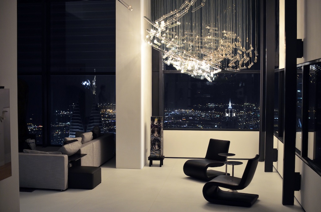 Flylight (interactive light installation) commissioned for private