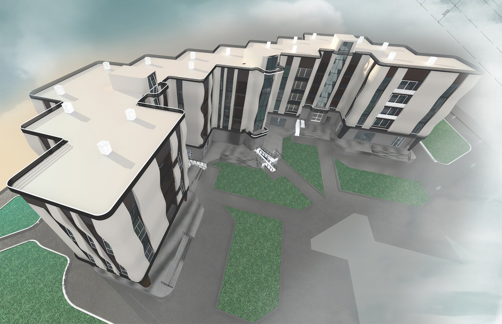 6 Floors Apartment Building by NO. Architects Architizer