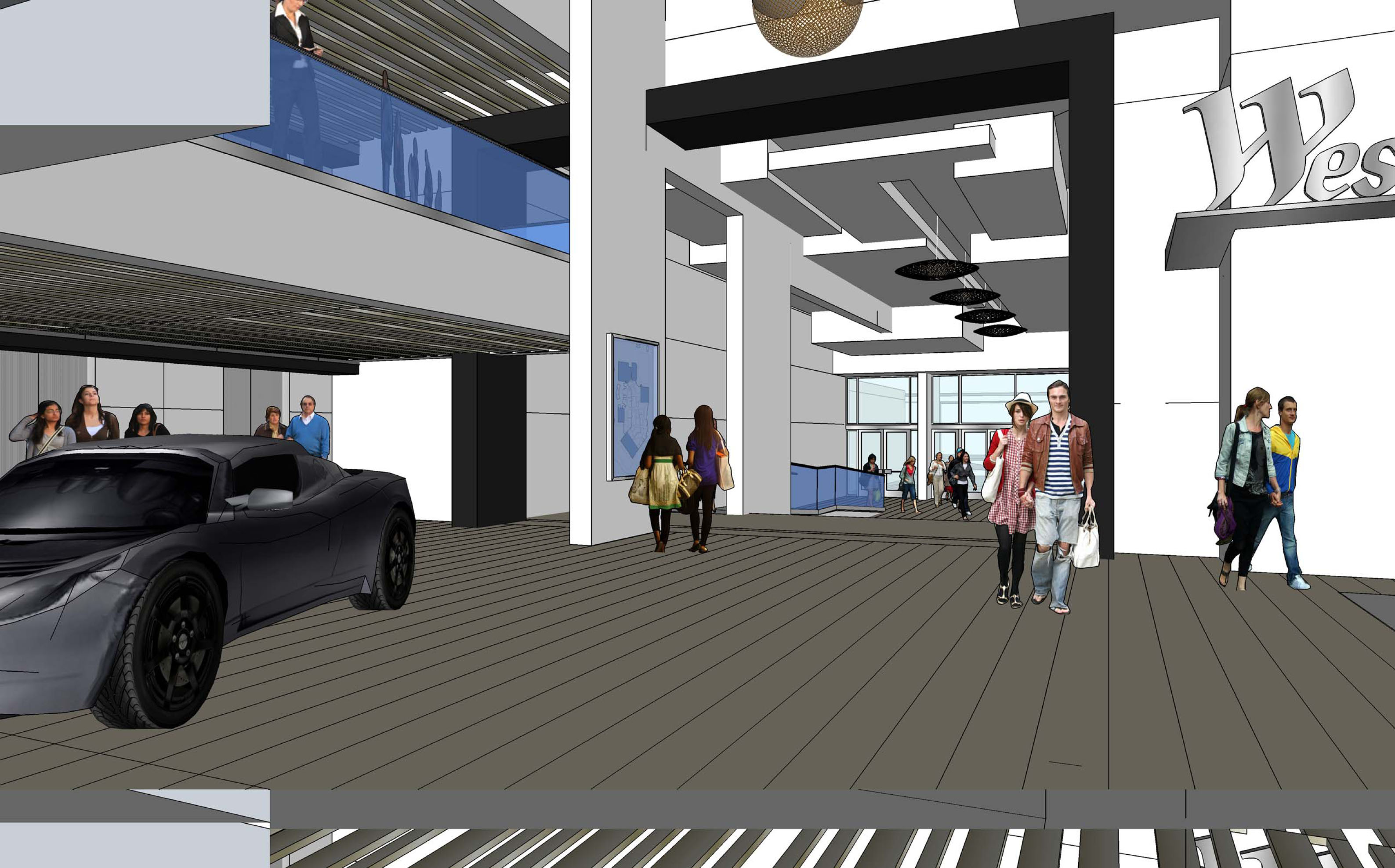 Valley Fair Parking Deck & Lobby Schematic Design Architizer