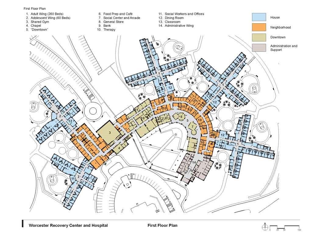 Massachusetts Department of Mental Health, Worcester Recovery Center