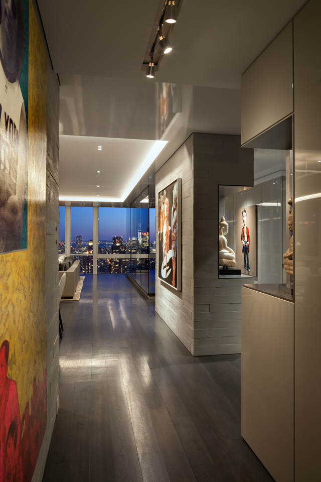 View of NIGHT & DAY IN PENTHOUSE LIGHTING DESIGN by The Turett Collaborative ...