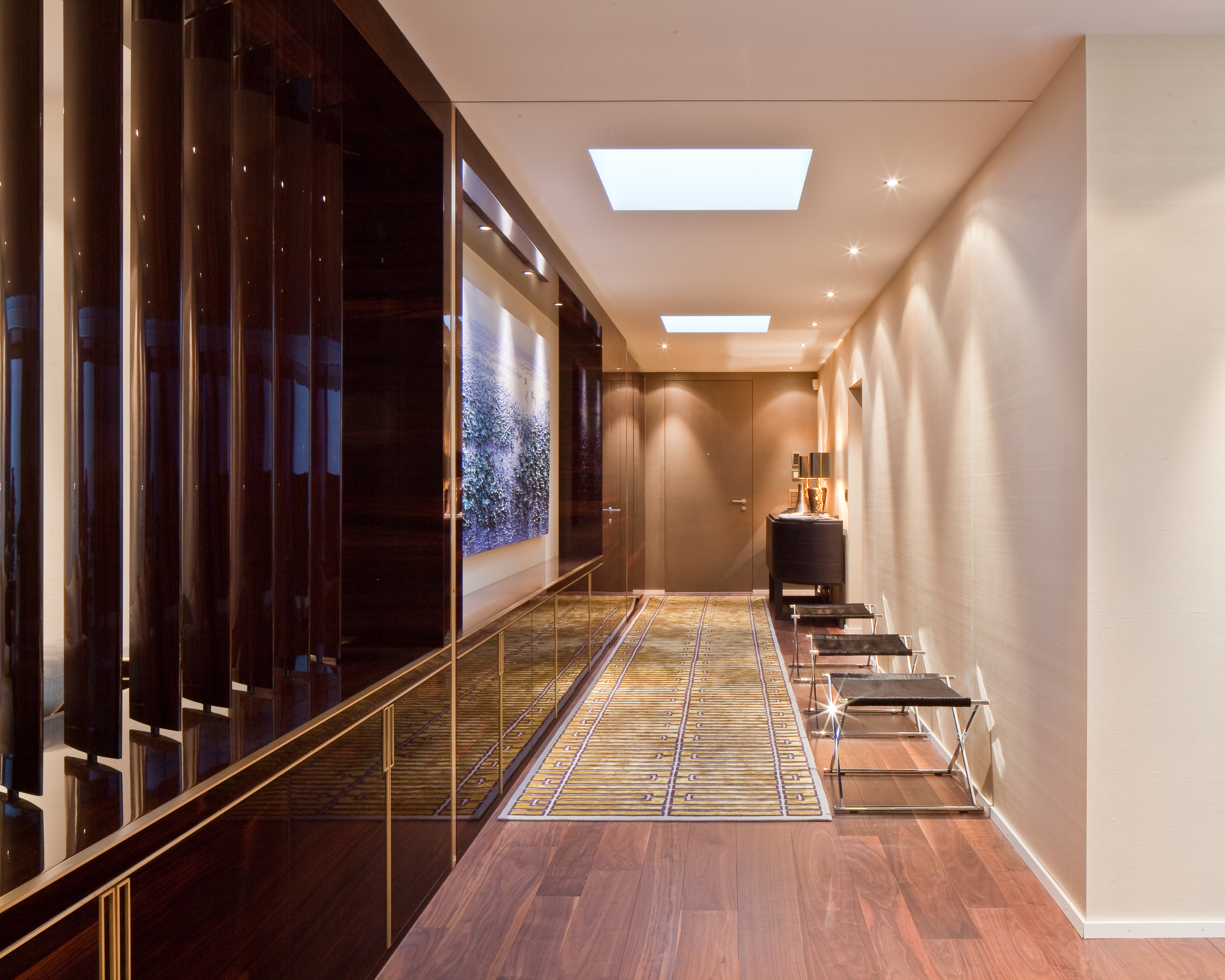 Luxury Apartment Building Interior Level Entry
