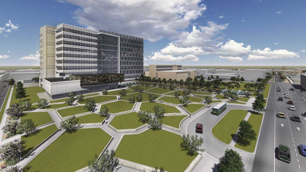 New Hidalgo County Courthouse Concepts by ERO Architects Architizer