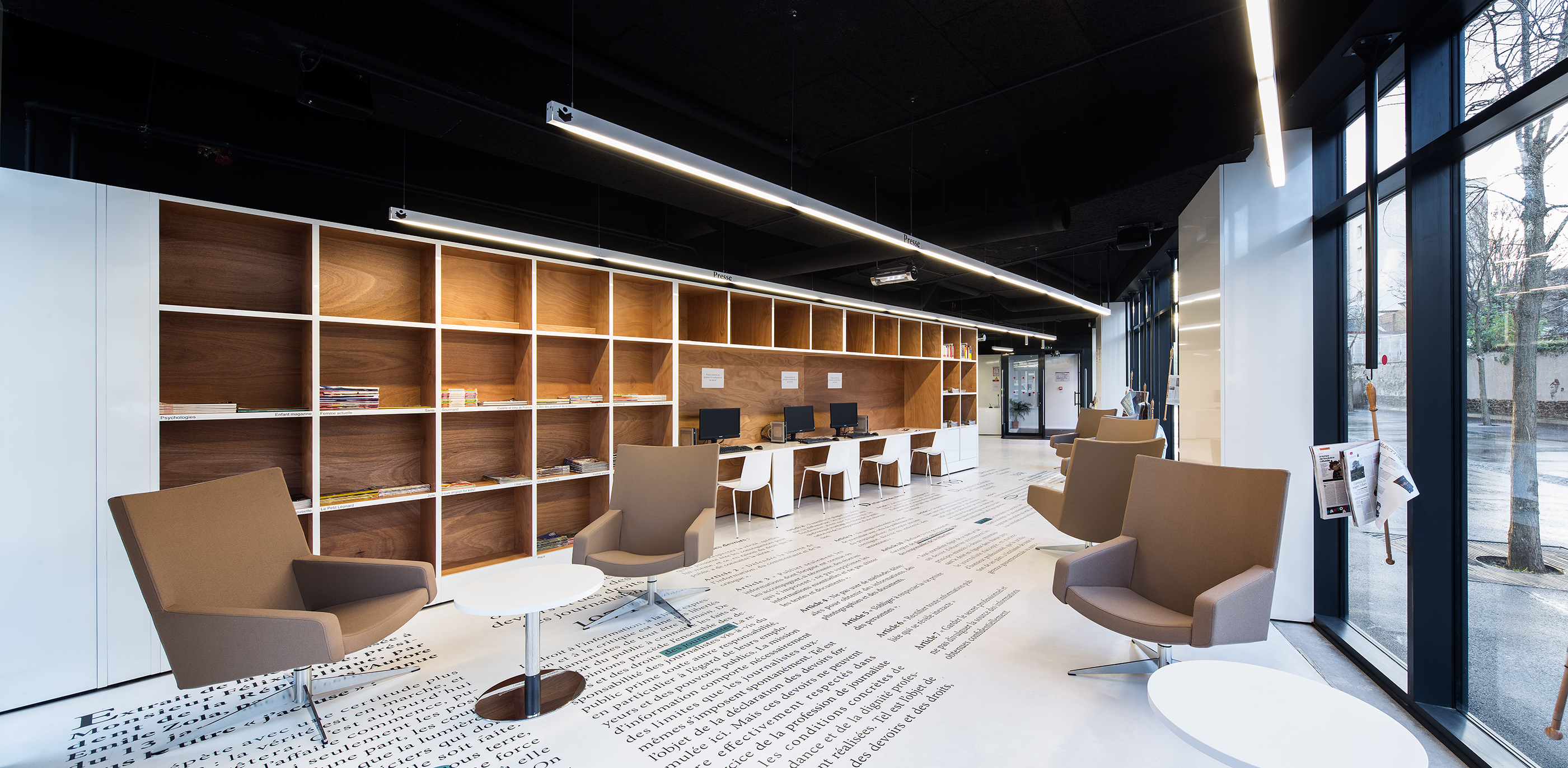 Le Bourget Library by RANDJA Farid Azib Architectes Architizer