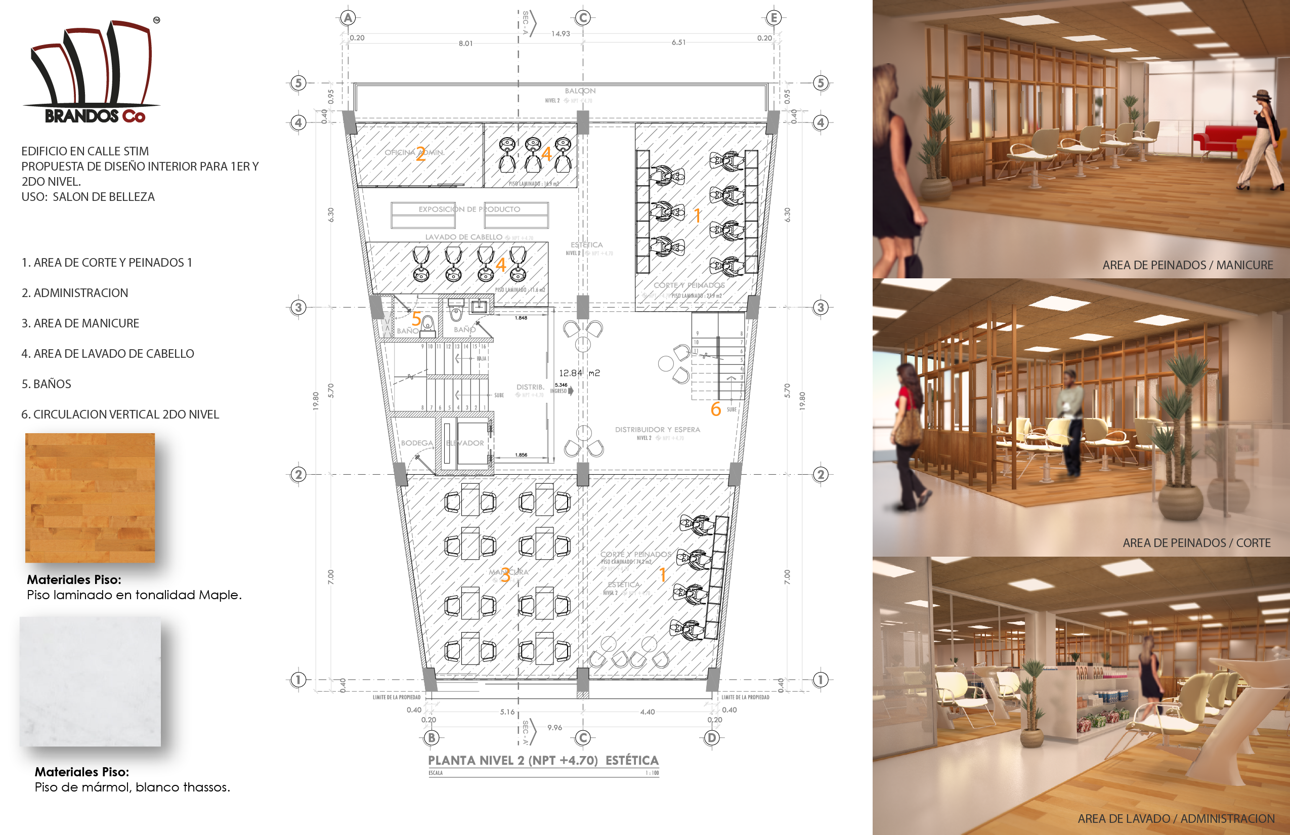 Interior design for a beauty clinic / Gela by Brandos Constructores ...