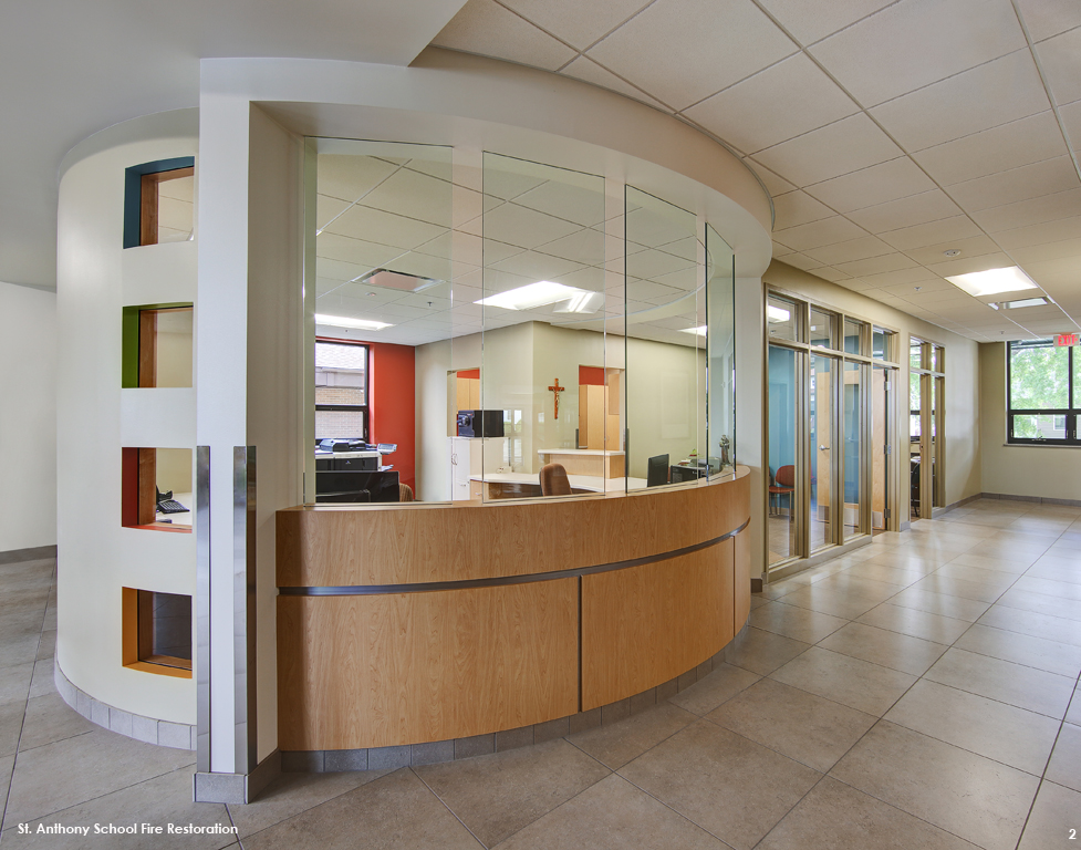 St. Anthony's School Fire Restoration by BernersSchober Associates