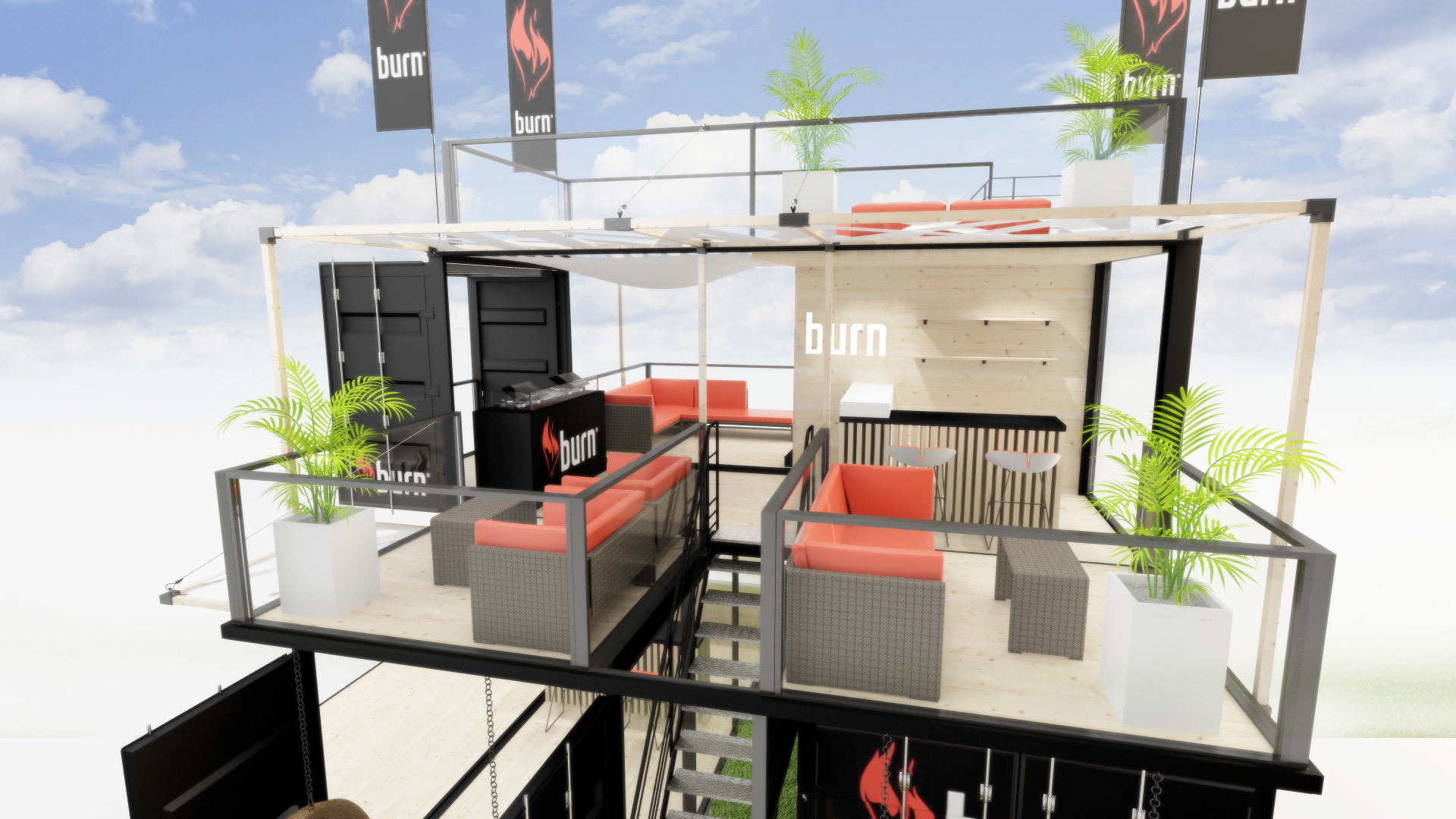 Burn PopUp Beach Bar by Nicolas Fiore Design Architizer