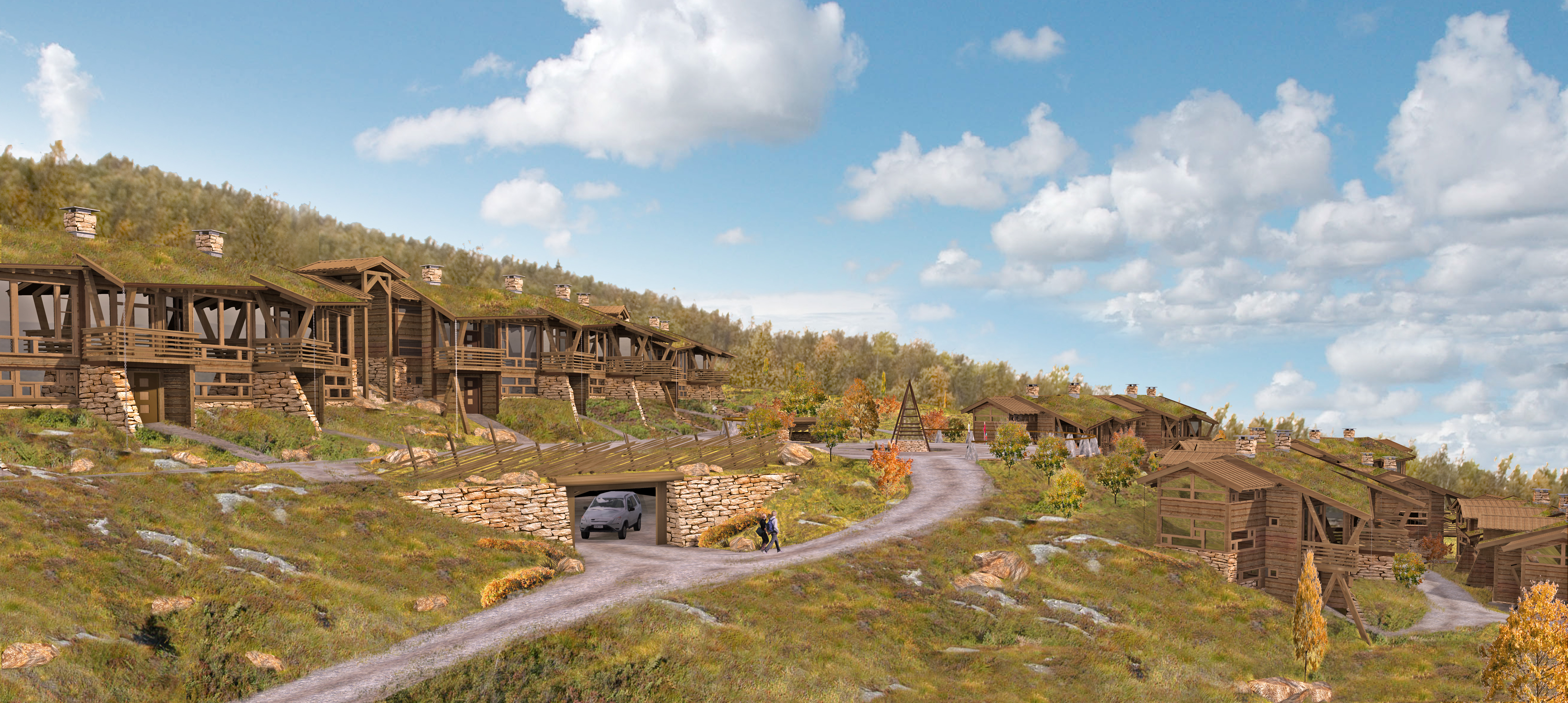 Geilo Panorama, alpine village, holiday apartments, Norway by