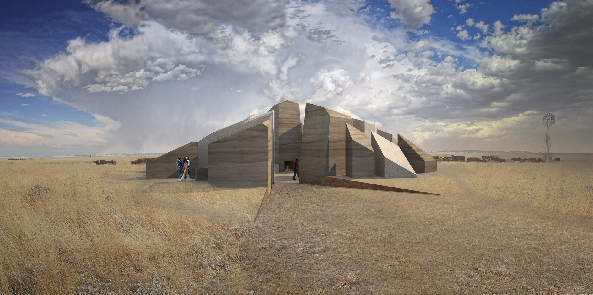 Cheyenne River Sioux Tribe Pavilion by Mobile Office Architects