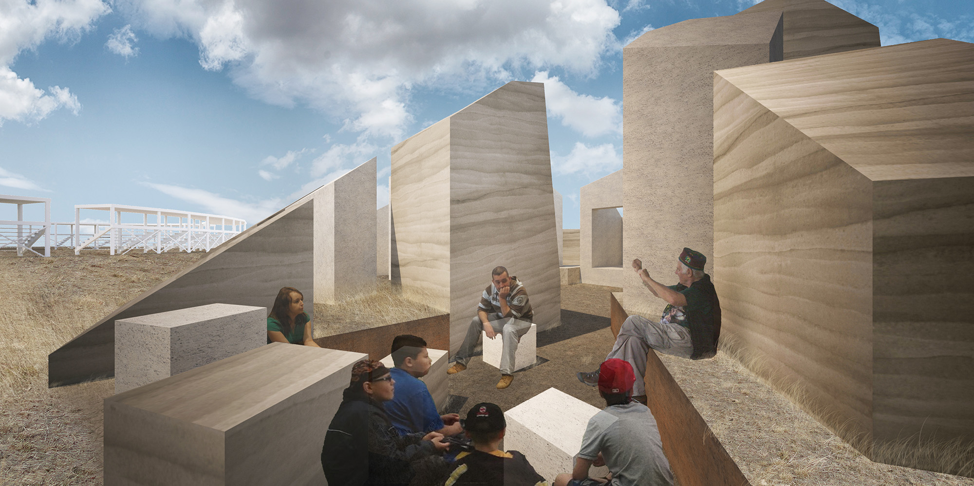 Cheyenne River Sioux Tribe Pavilion by Mobile Office Architects