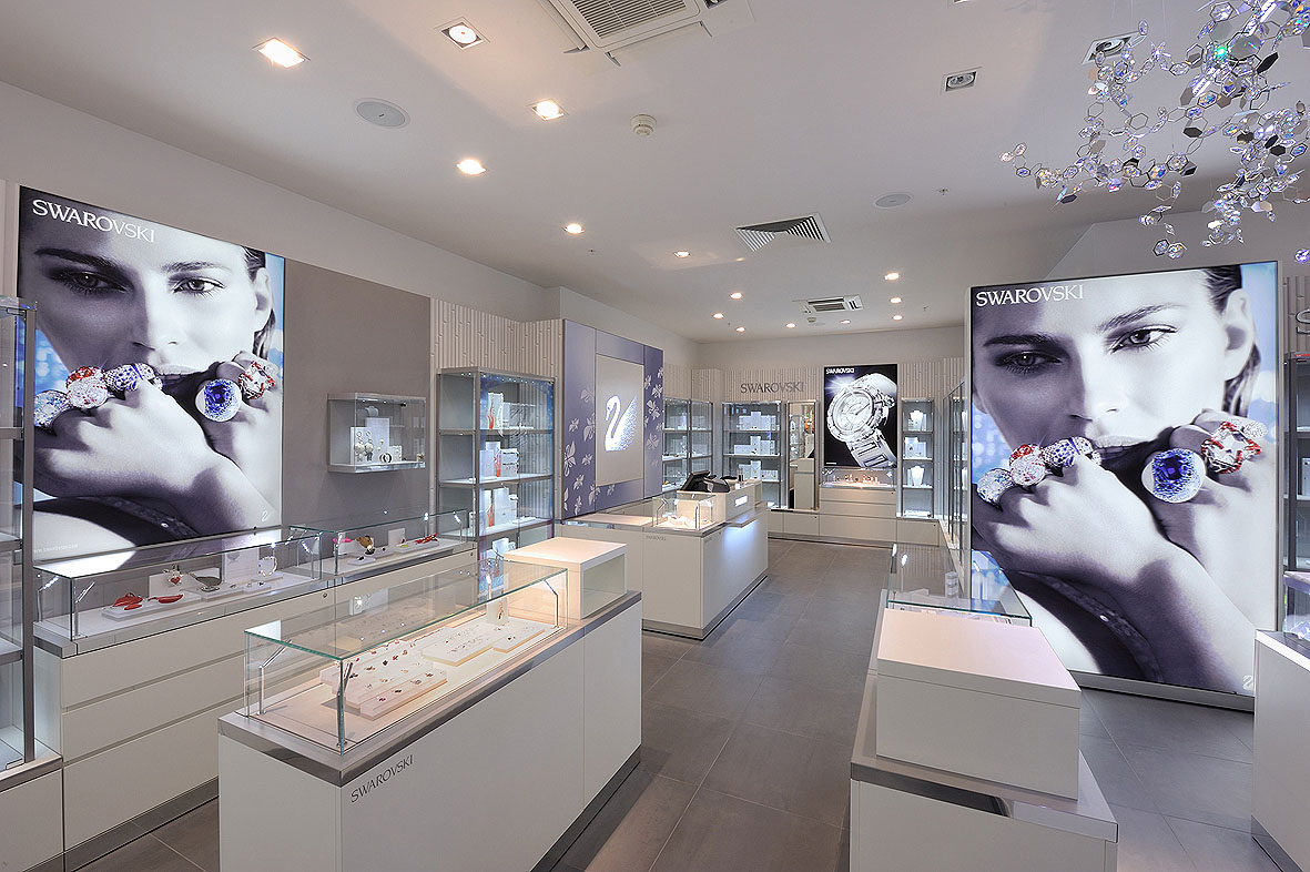 Swarovski store discount interior