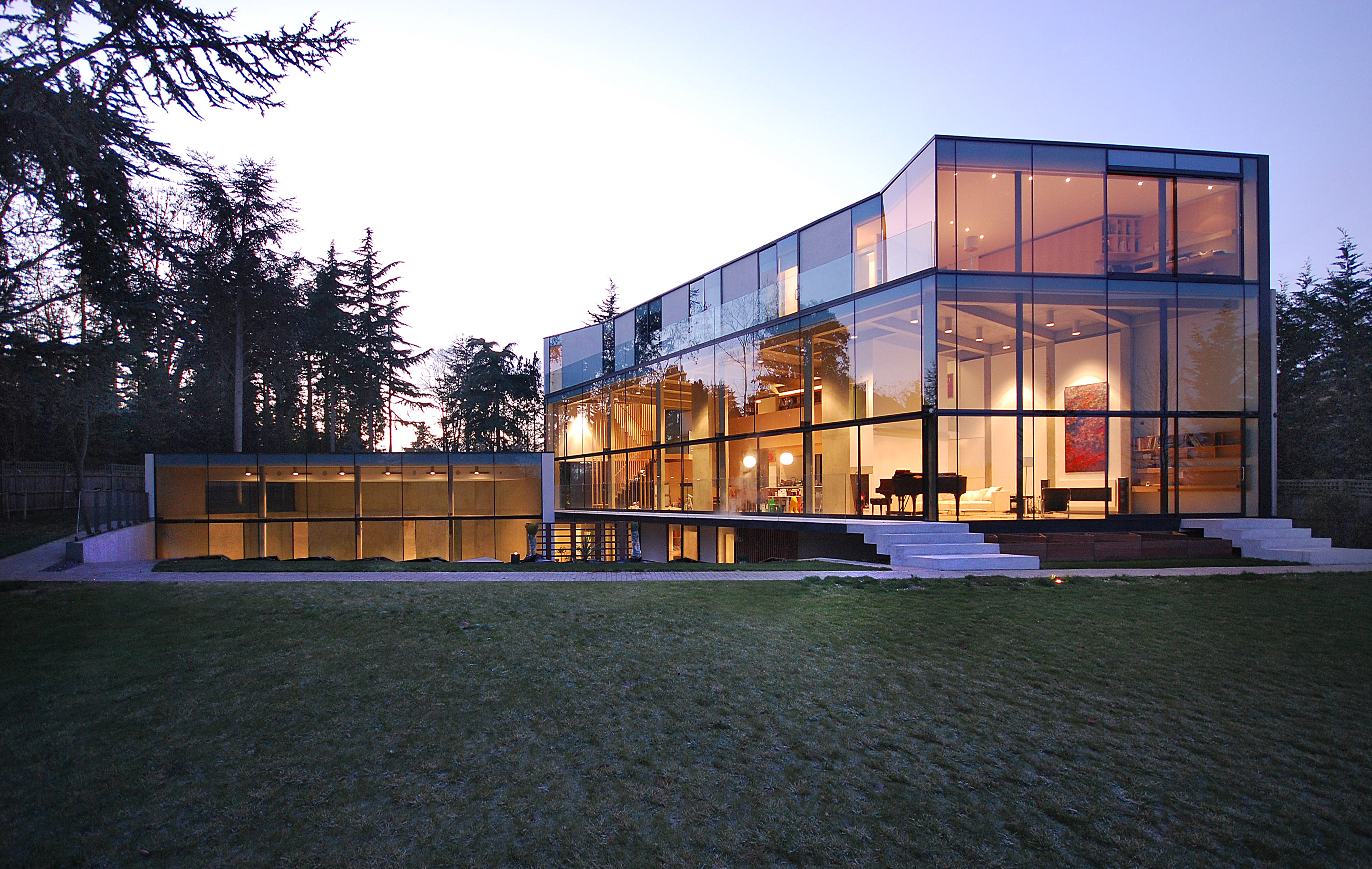 20 of the Most Gorgeous Glass House Designs Plaj evi planları, Cam ev, Evler