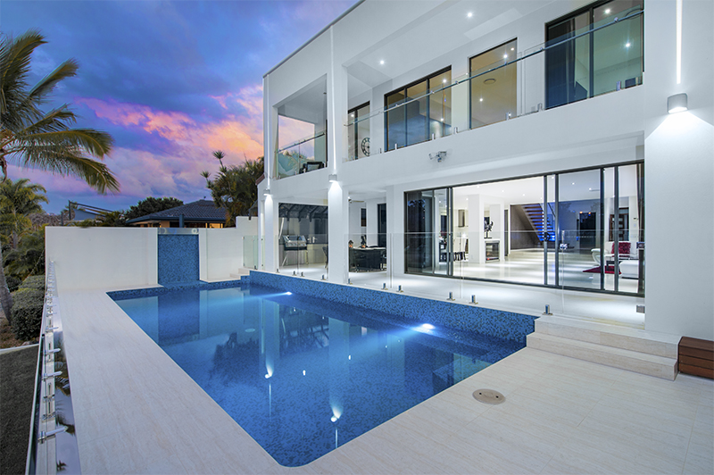 Canal frontage house by "PILLAR CONSULTING " PTY LTD" Architizer