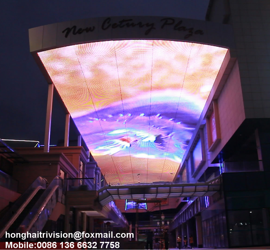 Indoor/Outdoor full color LED video wall, LED curtain ceiling screen by