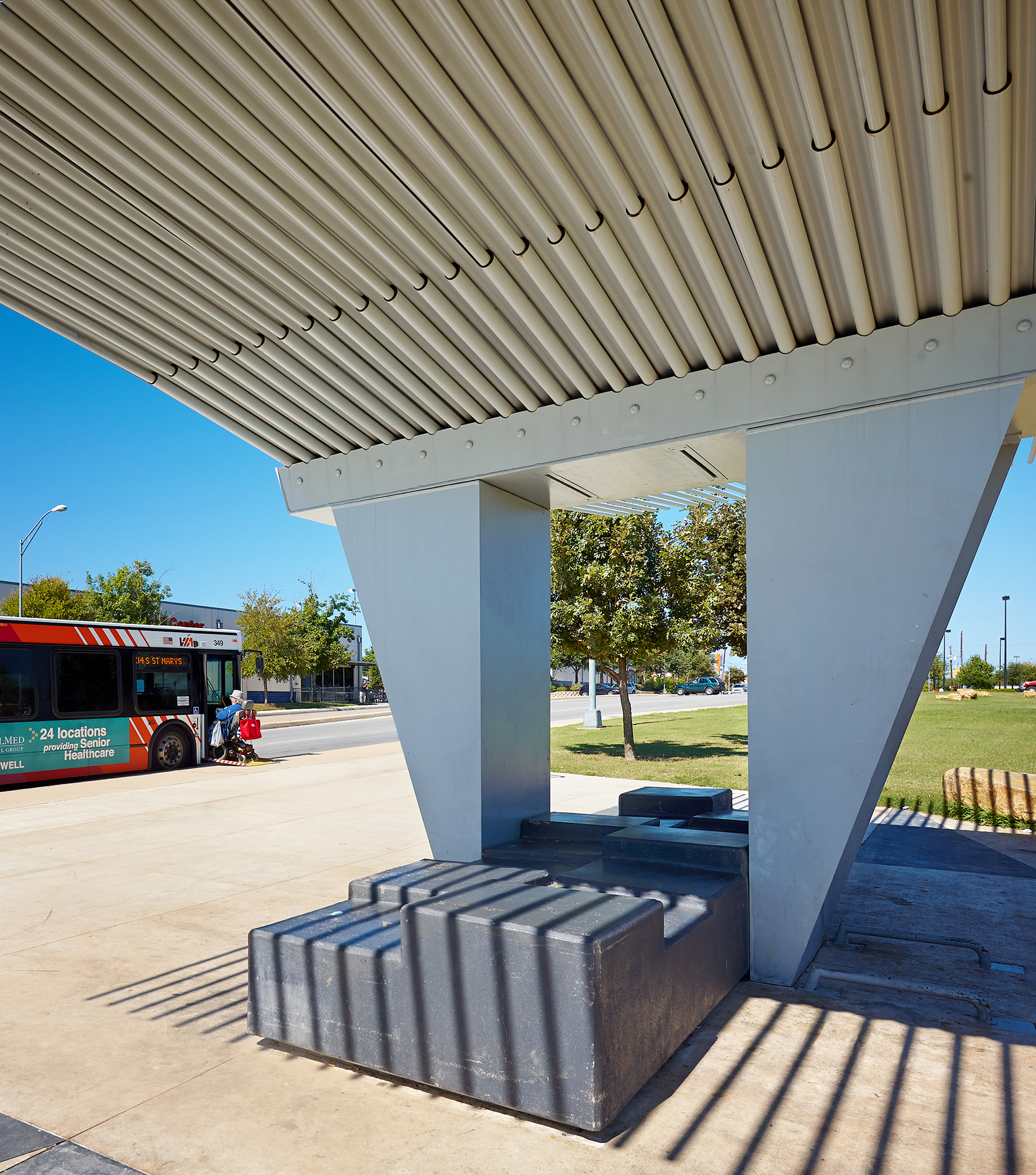 VIA Bus Stop by Miró Rivera Architects - Architizer