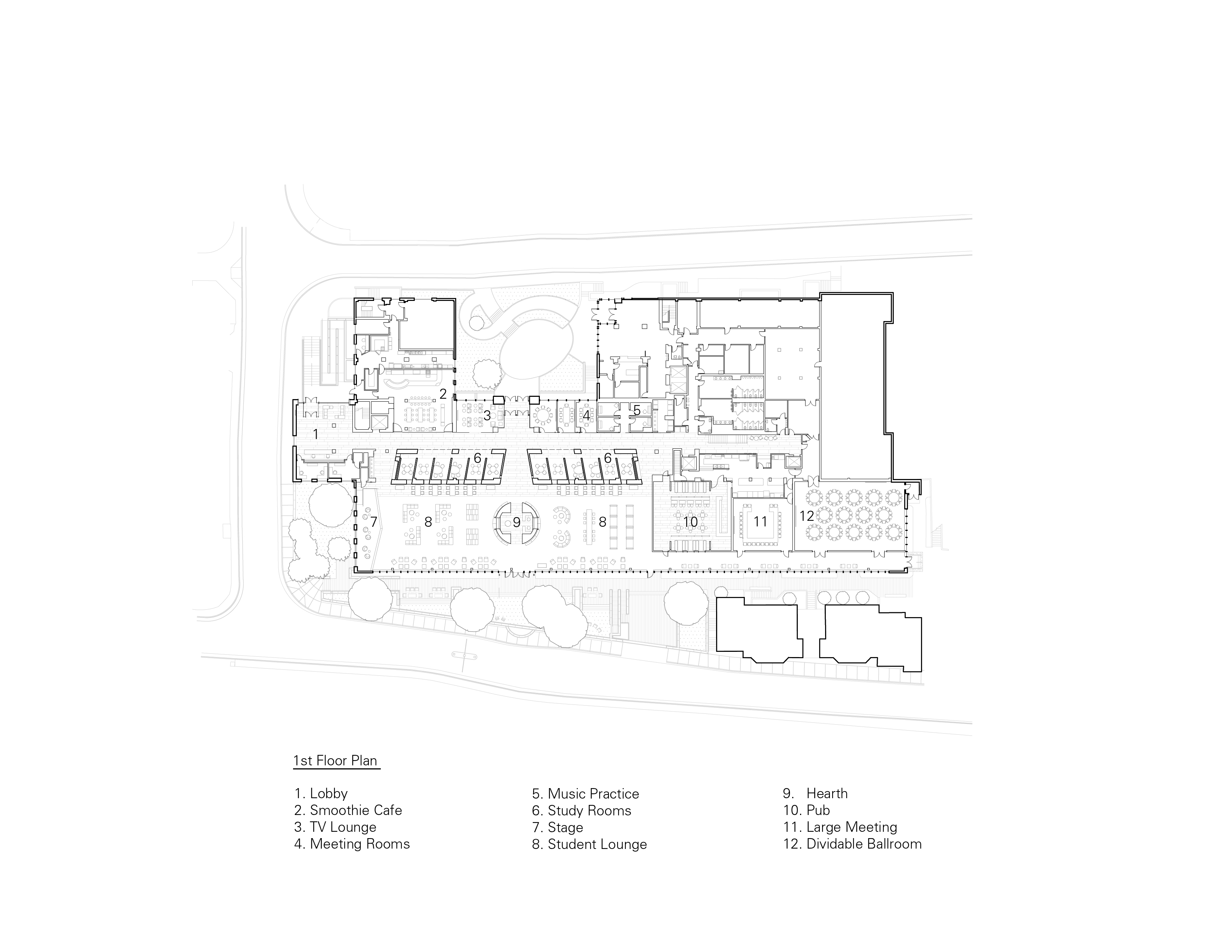 New South Student Center University Architizer