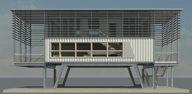 SHIPPING CONTAINER ELEVATE by Fernando Grasso Architizer