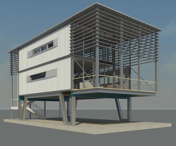 SHIPPING CONTAINER ELEVATE by Fernando Grasso Architizer