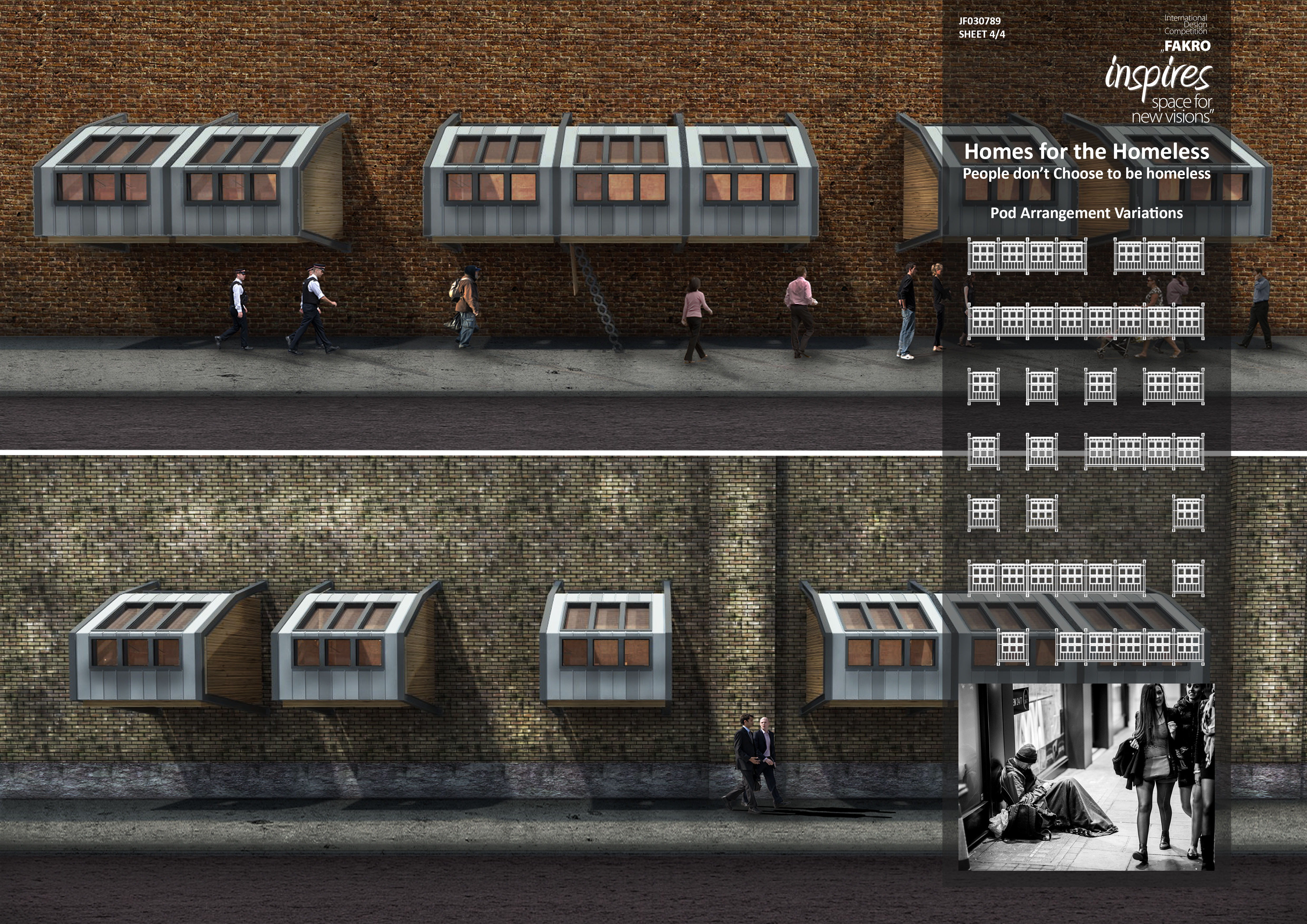 Homes for the homeless by james furzer Architizer