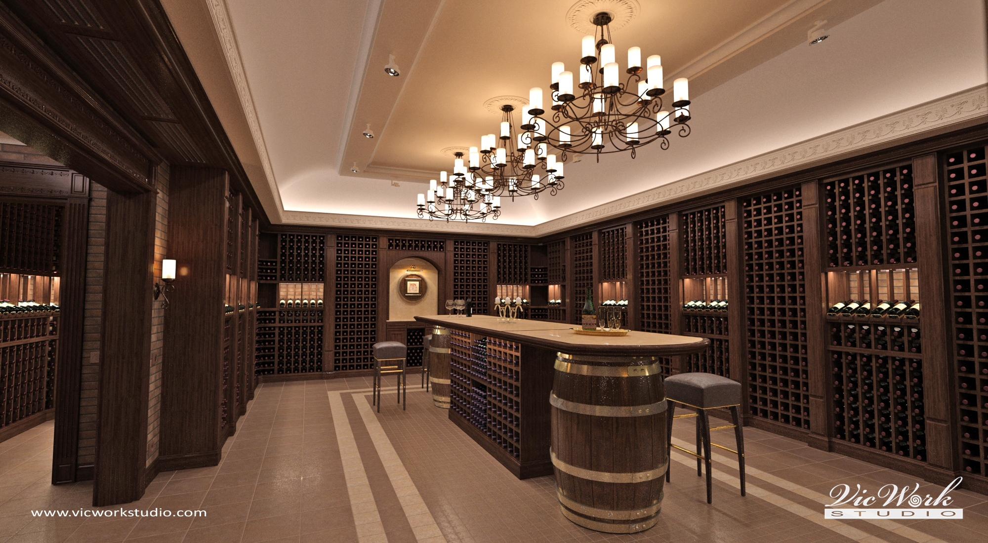 H Residence Wine Cellar interior by VICWORK STUDIO - Architizer