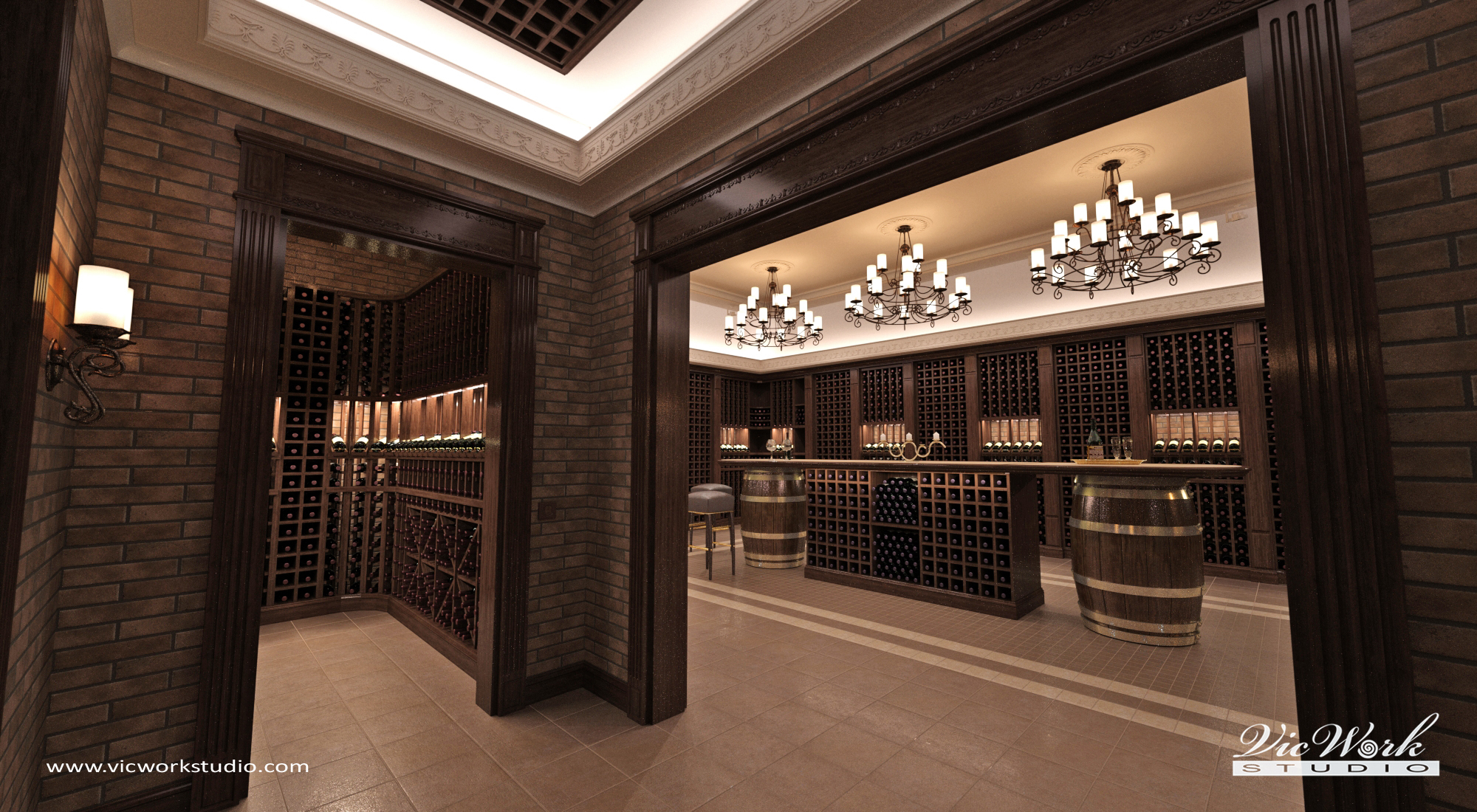H Residence Wine Cellar interior by VICWORK STUDIO - Architizer