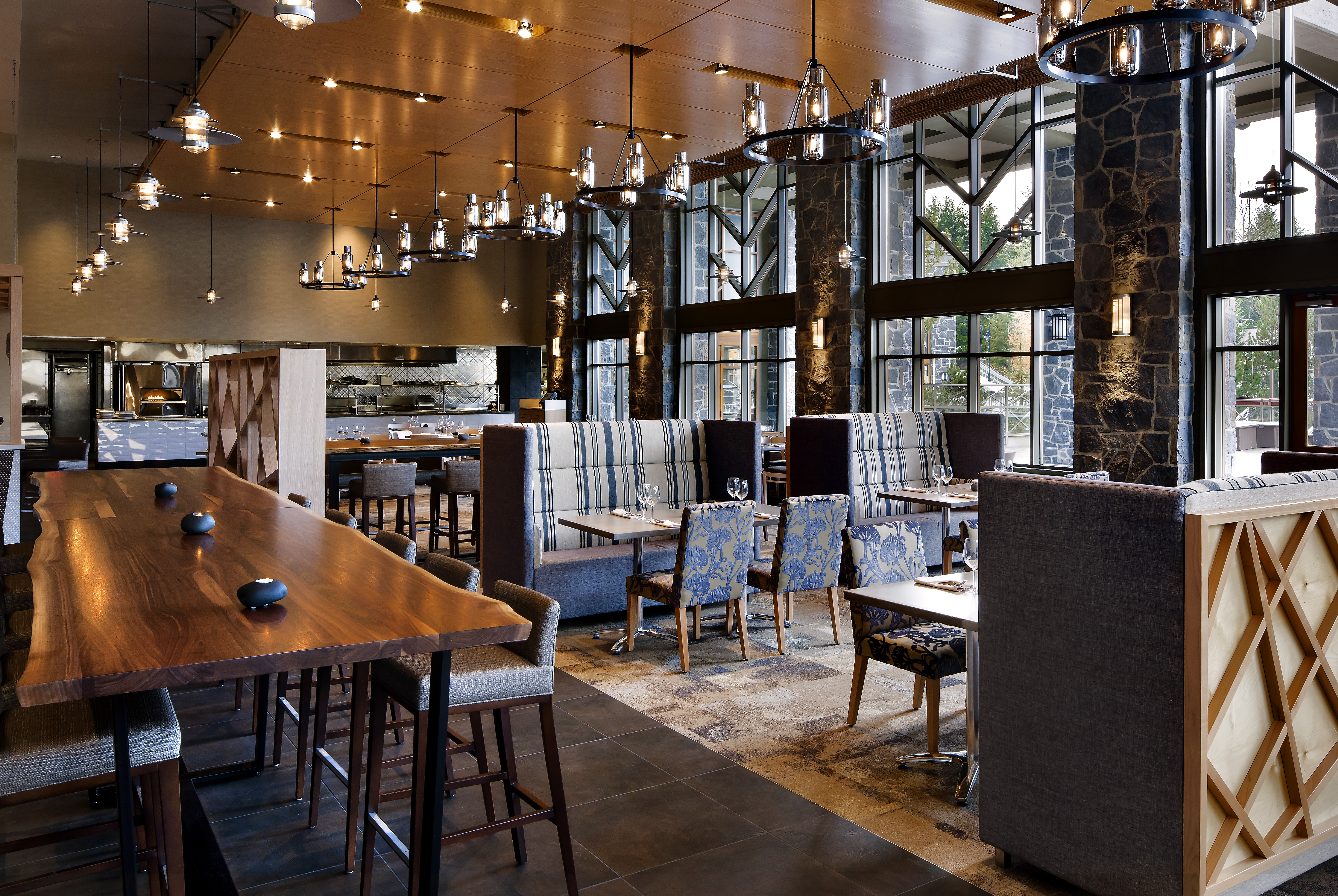 Westin Whistler Resort Grill & Vine Restaurant by B+H Architects