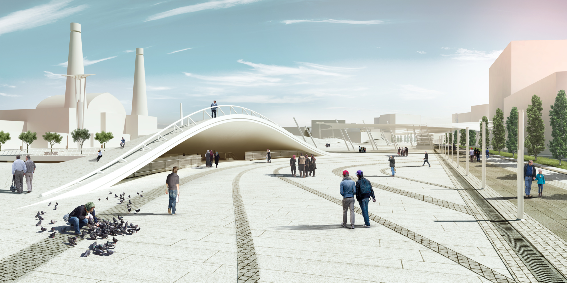 Qibla Plaza Competition 2nd Prize Winning Proposal by Erfan Farahmand