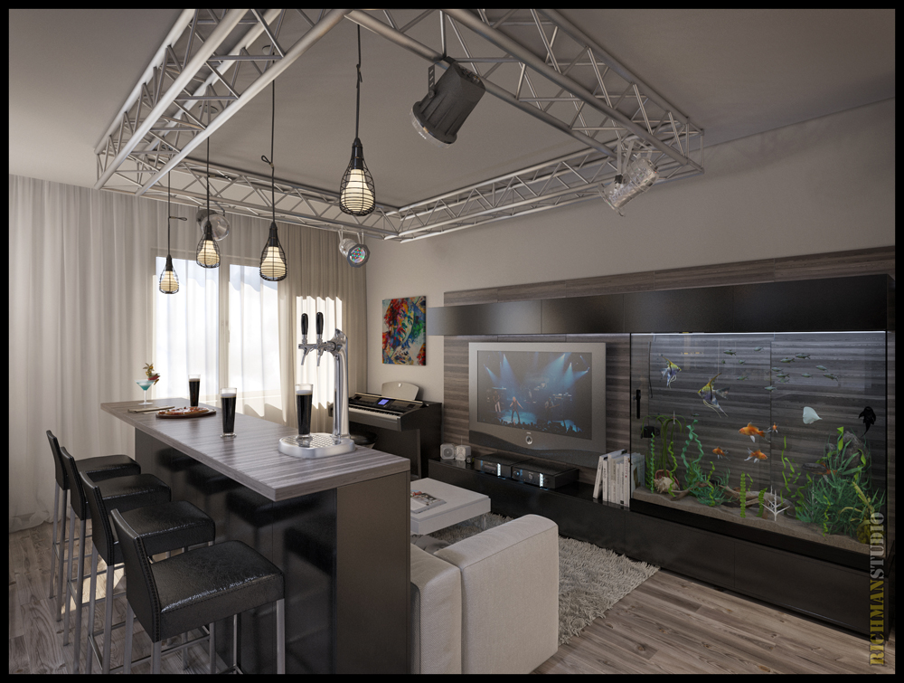 Interior Design in Kharkov for a young programmer by RichmanStudio ...