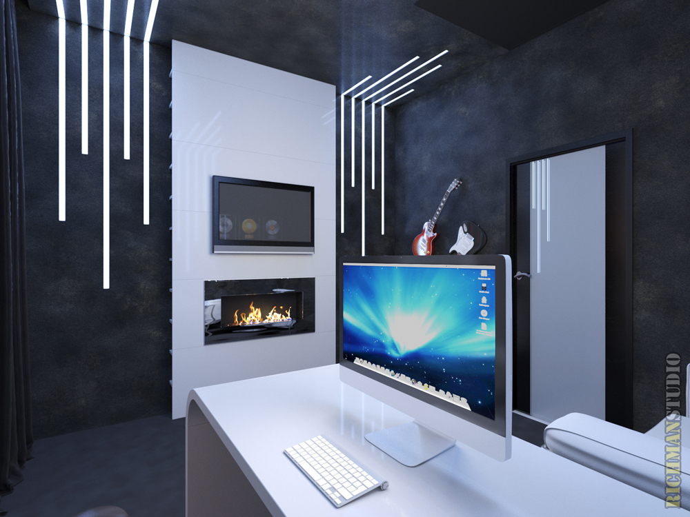 Interior Design in Kharkov for a young programmer by RichmanStudio ...