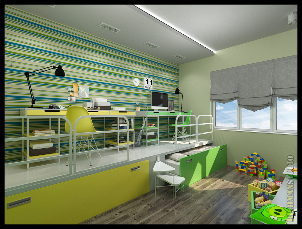 Interior Design in Kharkov for a young programmer by RichmanStudio ...