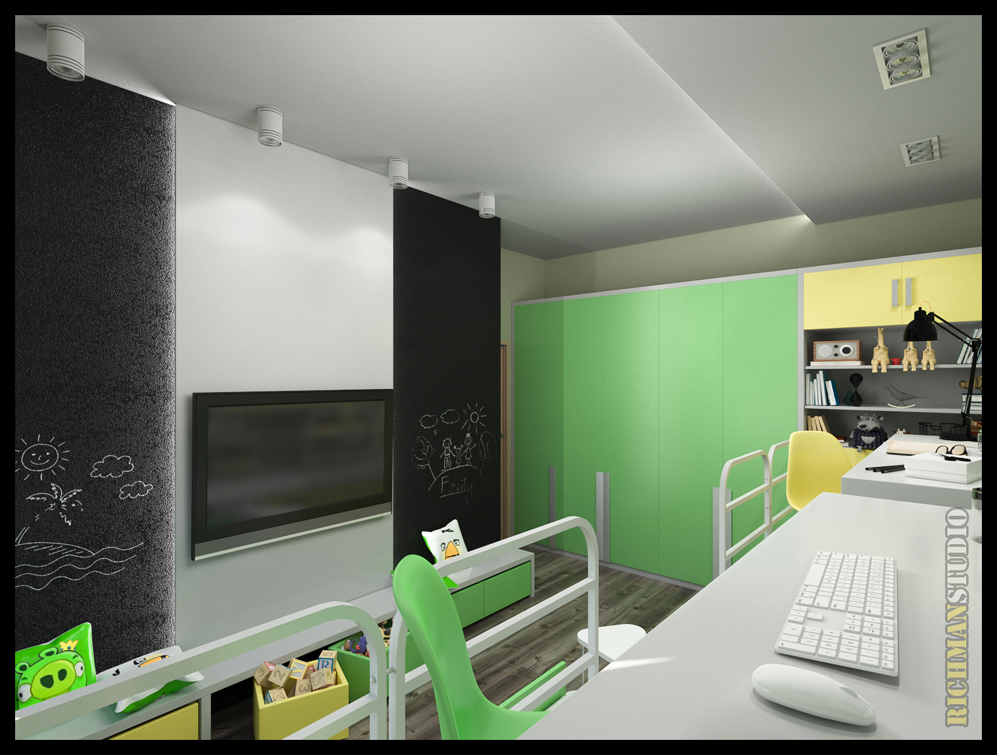 Interior Design in Kharkov for a young programmer by RichmanStudio ...