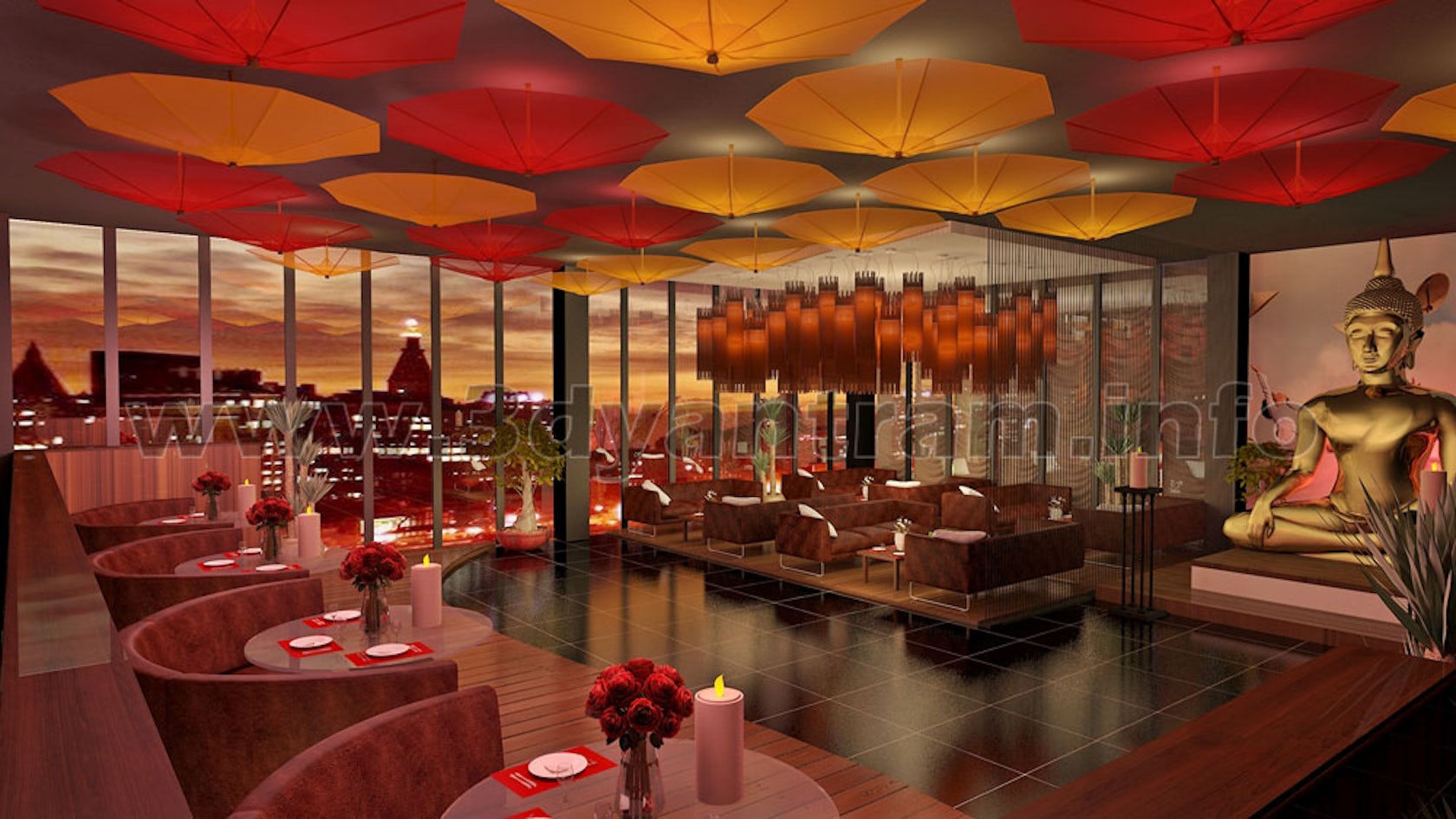 Bar - Restaurant 3D Interior Design - Architizer