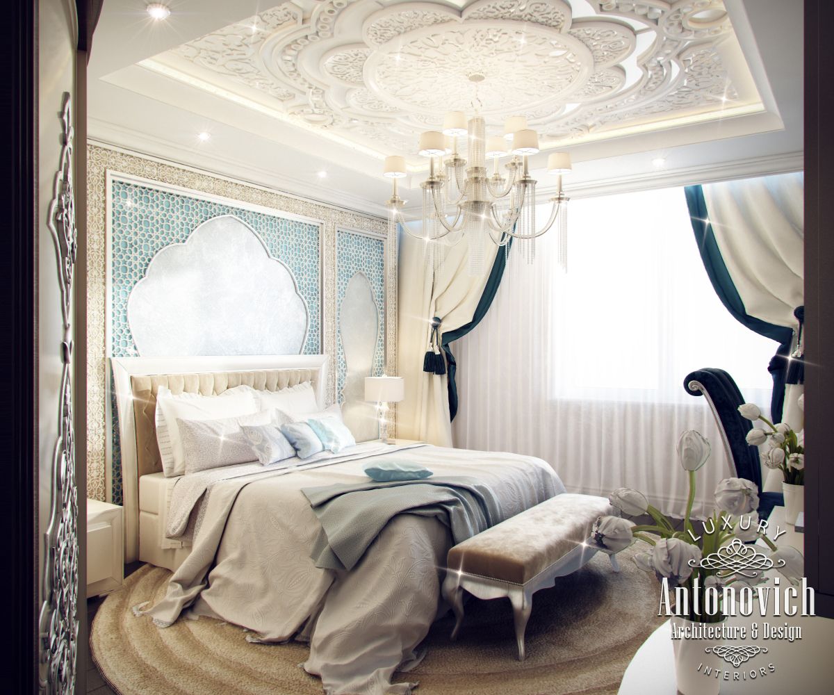 Moroccan style in the bedroom interior by LUXURY ANTONOVICH DESIGN ...