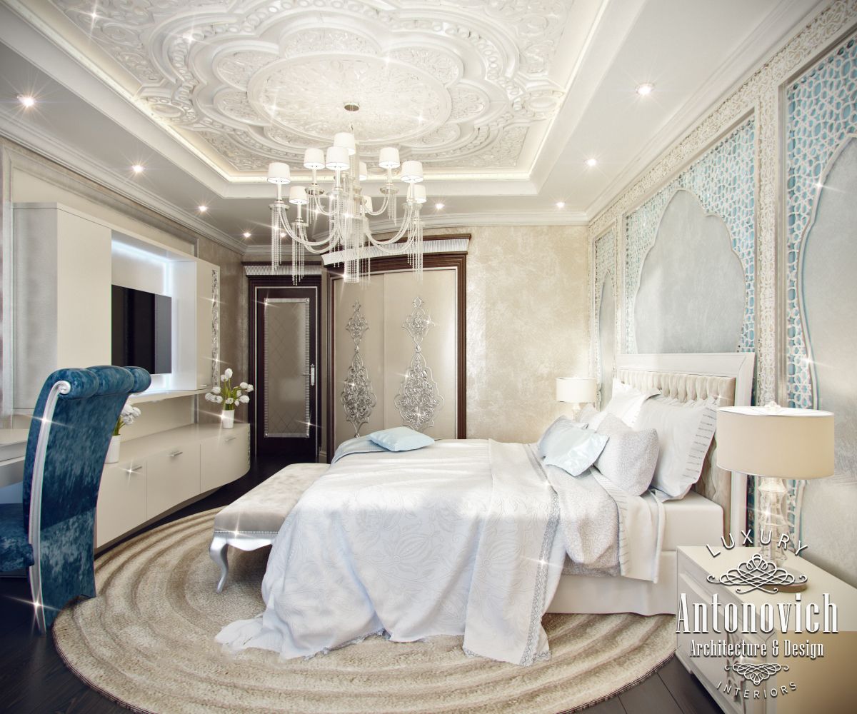 Moroccan style in the bedroom interior by LUXURY ANTONOVICH DESIGN ...