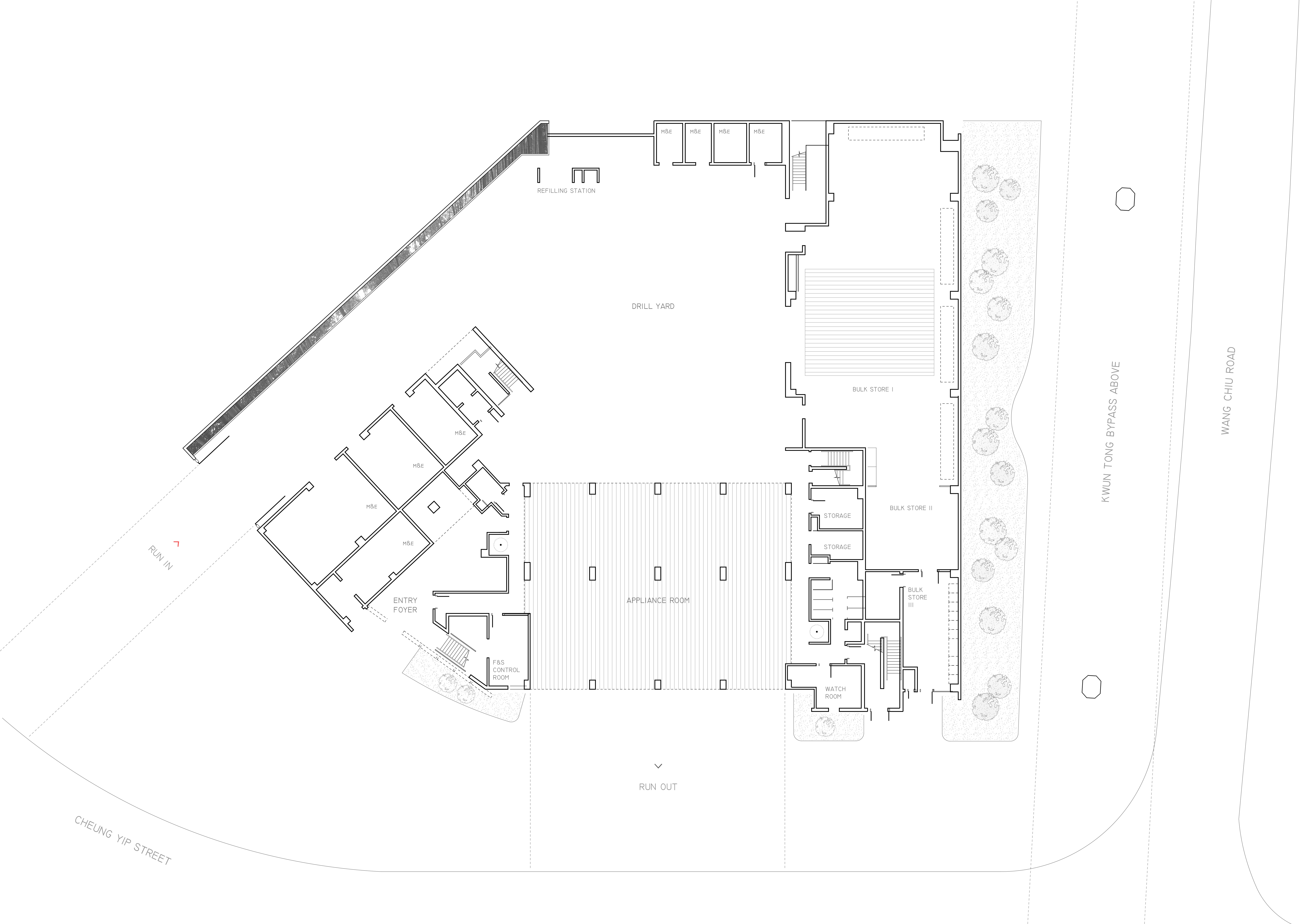 Kai Tak Fire Station, Hong Kong by Architectural Services Department