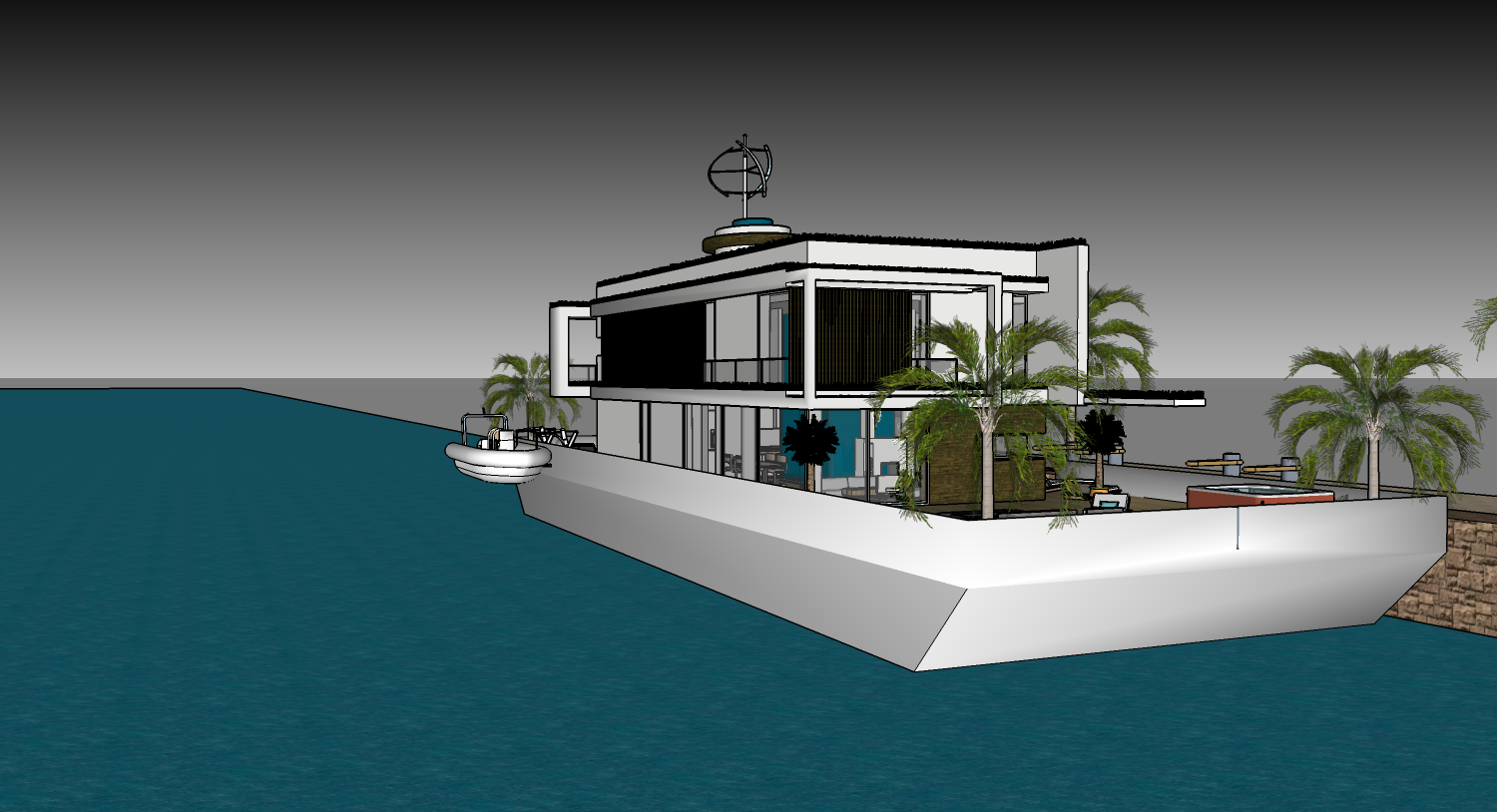 Houseboat Rentals Lake Powell Canal de Barge in Miami Ocean Docks 🏄