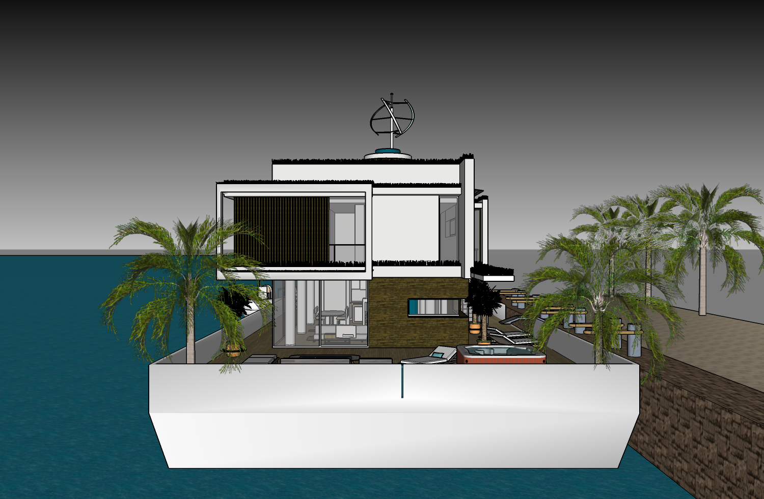 Houseboat Rentals Lake Powell Canal de Barge in Miami Ocean Docks 🏄