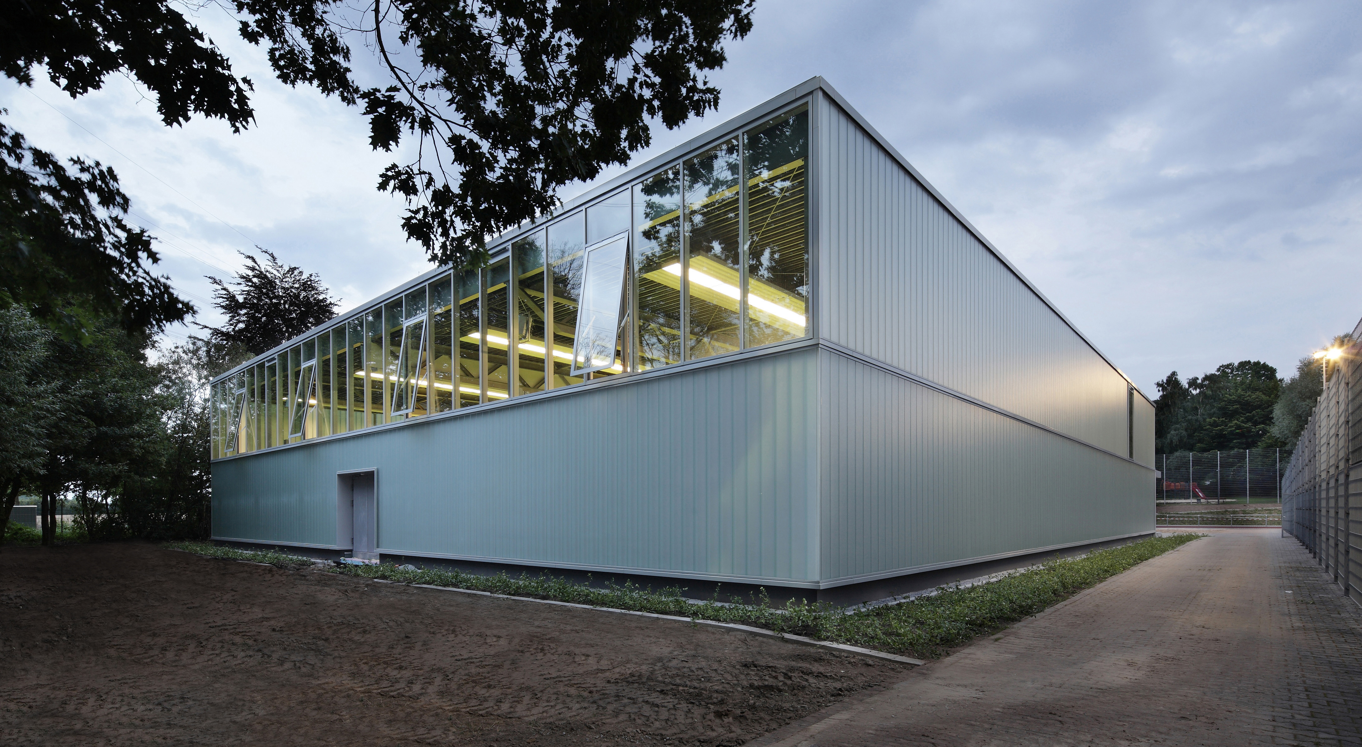 Double Sports Hall in Bielefeld by Architekten Wannenmacher + Möller GmbH Architizer