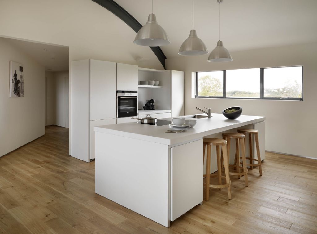 Eco-barn conversion: apartment: Kitchen Architecture's bulthaup b1 by ...