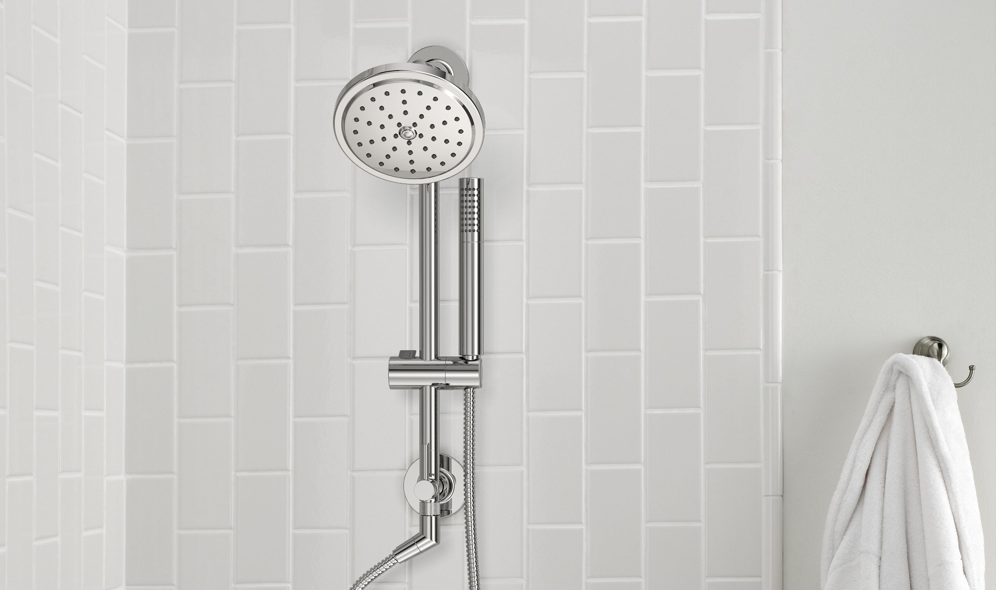 Annex™ Shower Rail with 2Function Diverter from Moen Inc Architizer