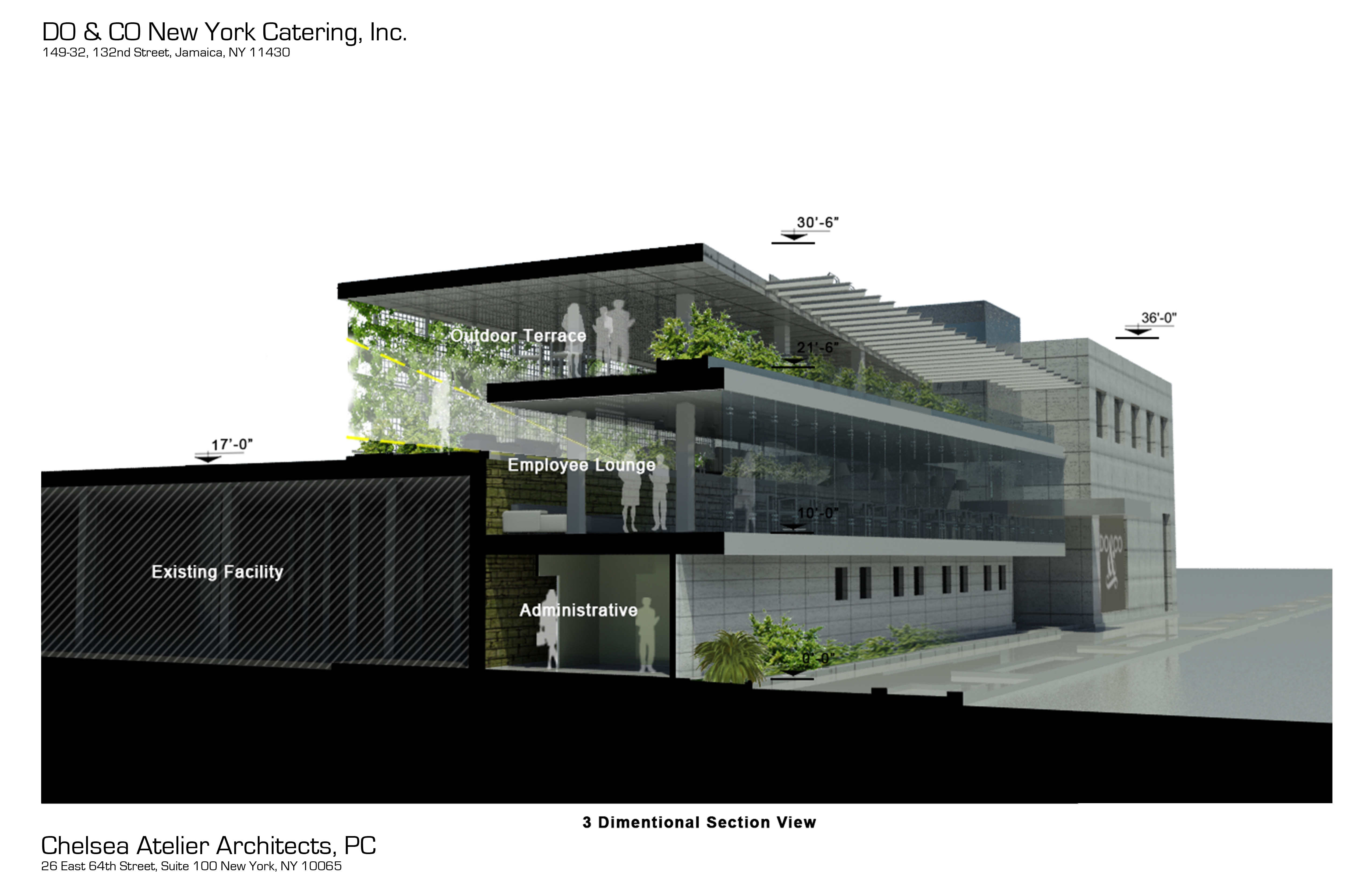 DO & CO New York Catering, Inc. by Chelsea Atelier Architect, PC