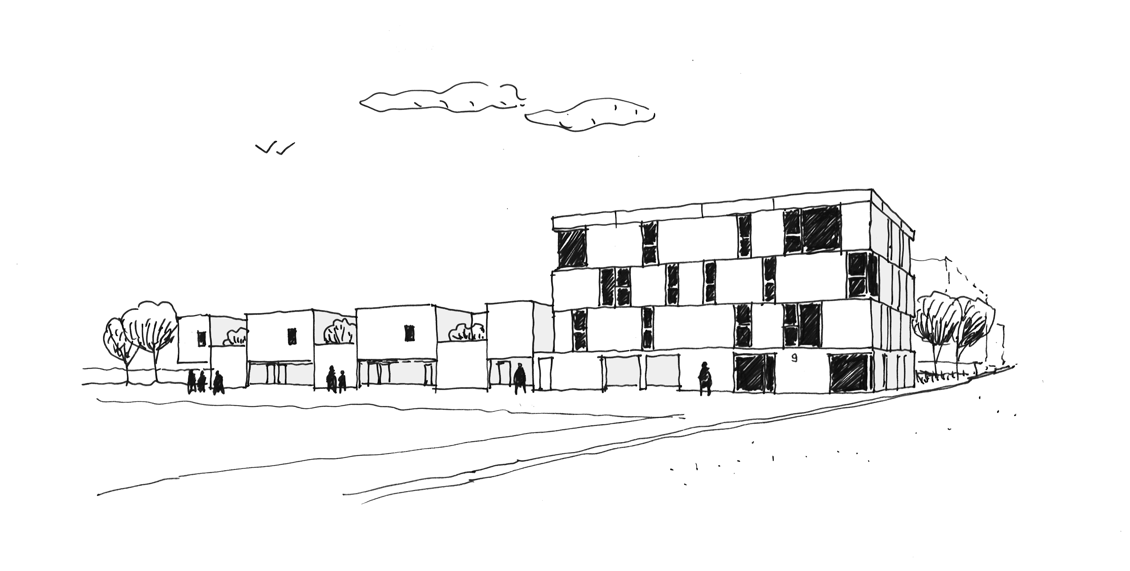 Dijon Concrete Housings by Ateliers OS Architectes Architizer