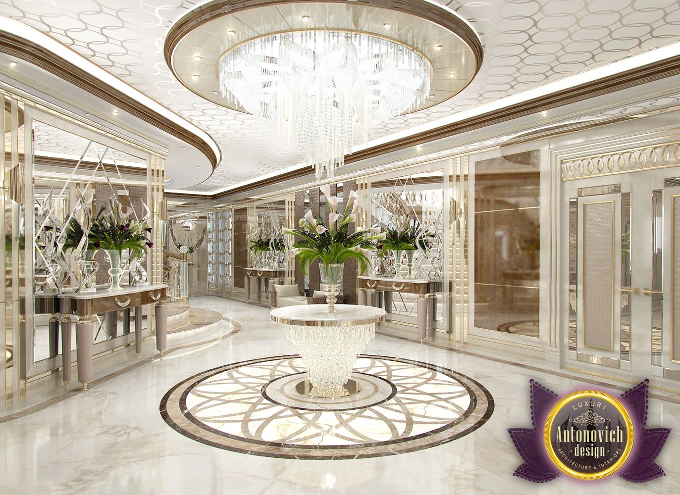 Entrance Interior Design by Luxury Antonovich Design by LUXURY ...