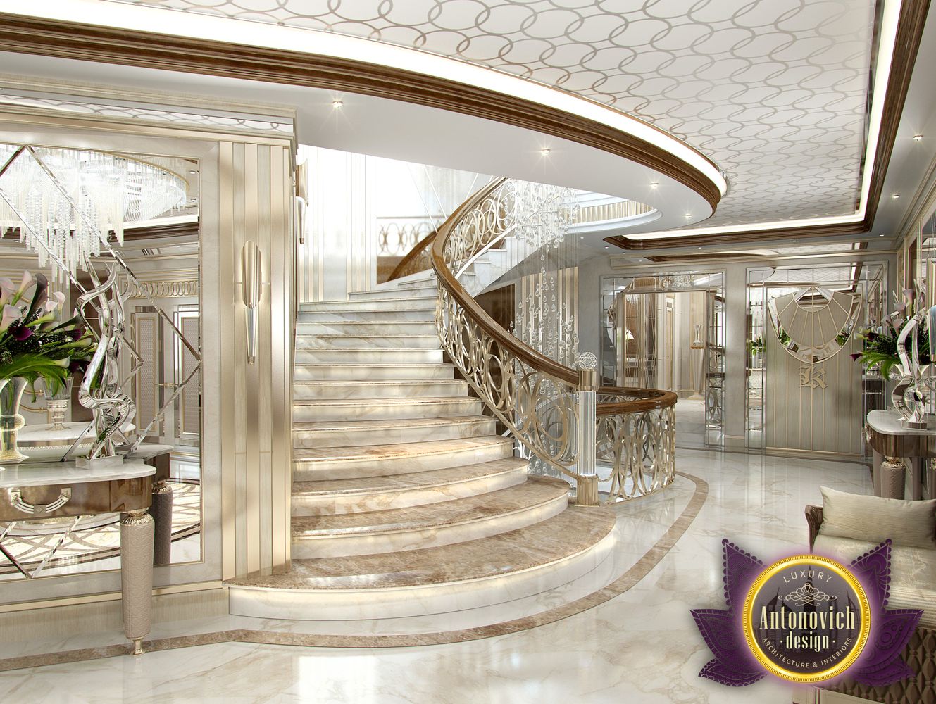 Entrance Interior Design by Luxury Antonovich Design by LUXURY ...