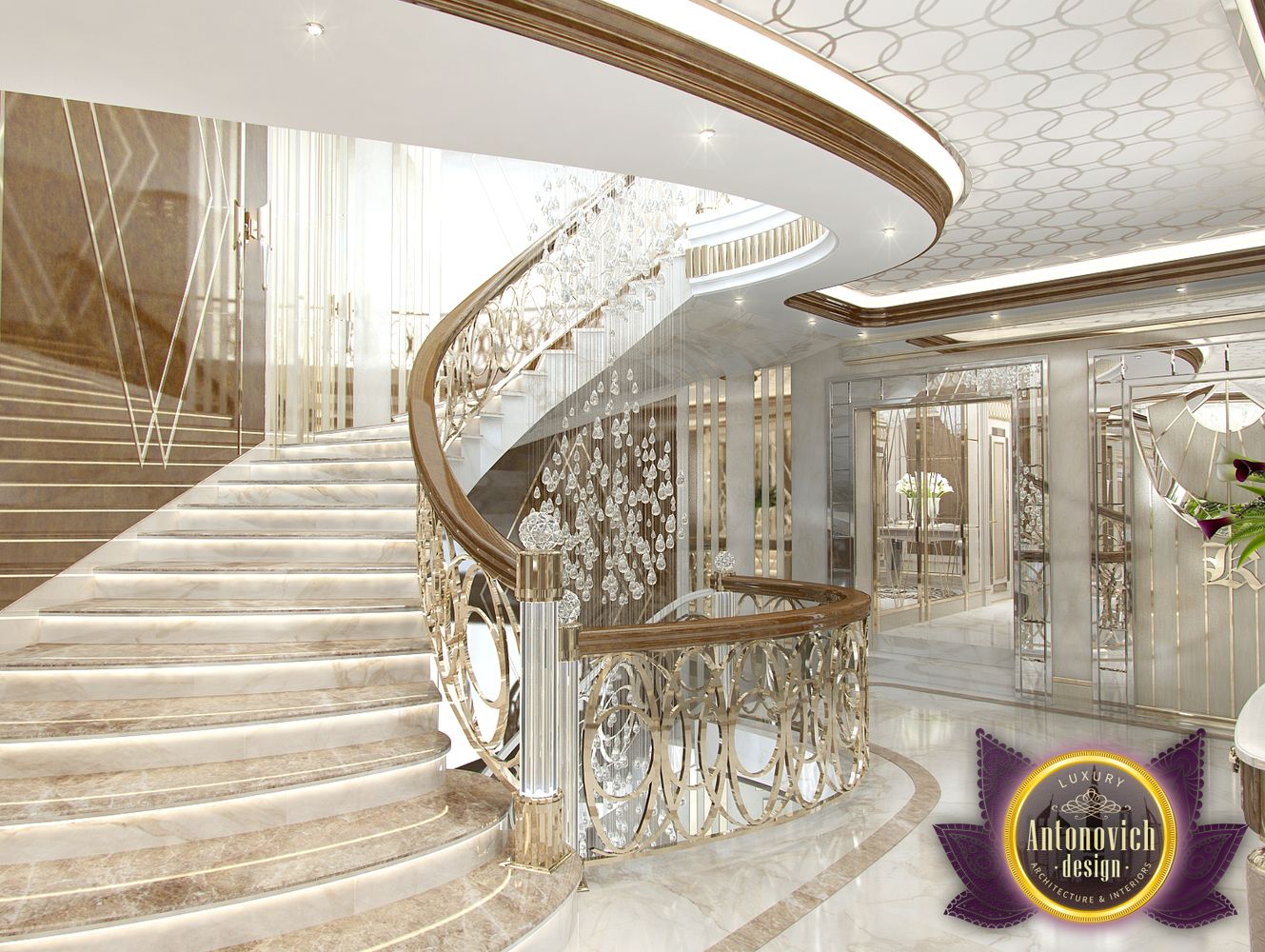 Idea 1643619: Entrance Interior Design by Luxury Antonovich Design by ...