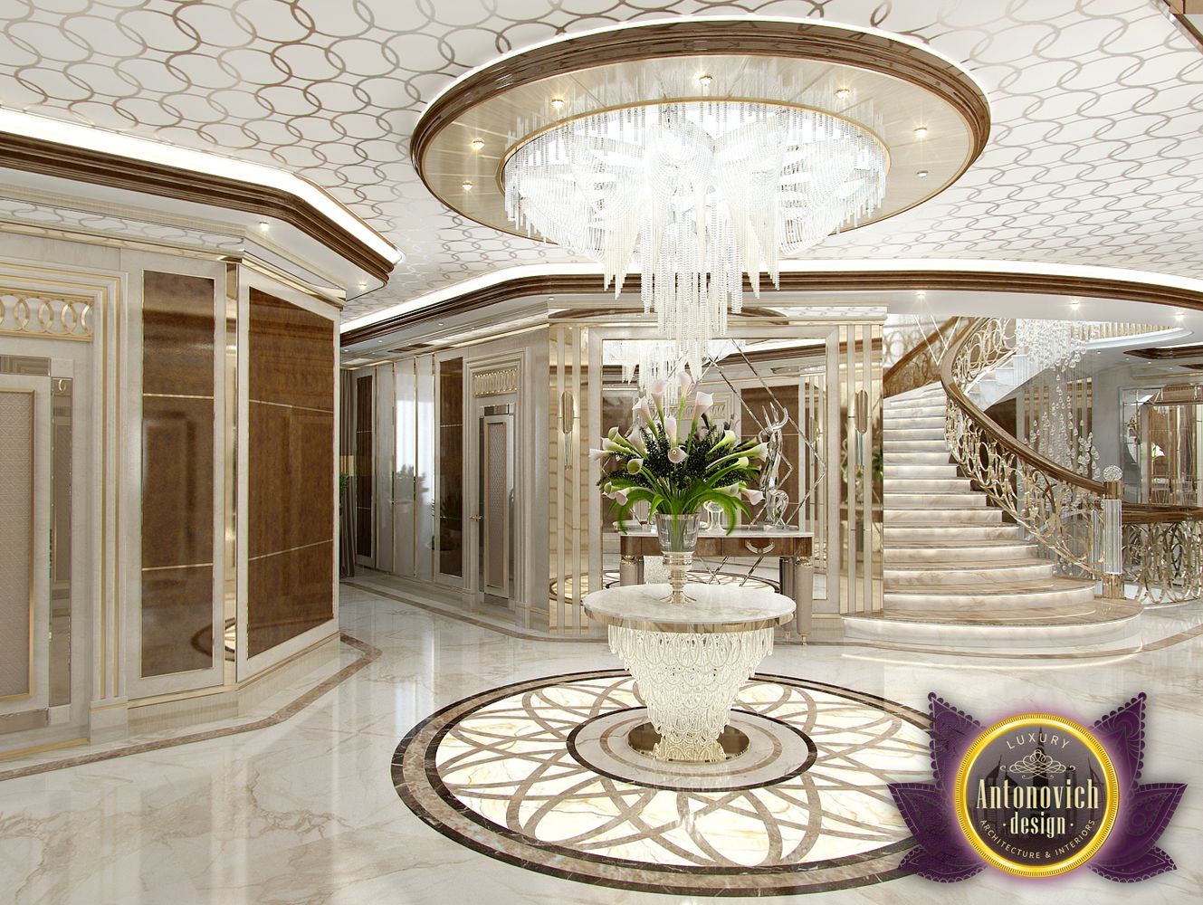 Entrance Interior Design by Luxury Antonovich Design by LUXURY ...