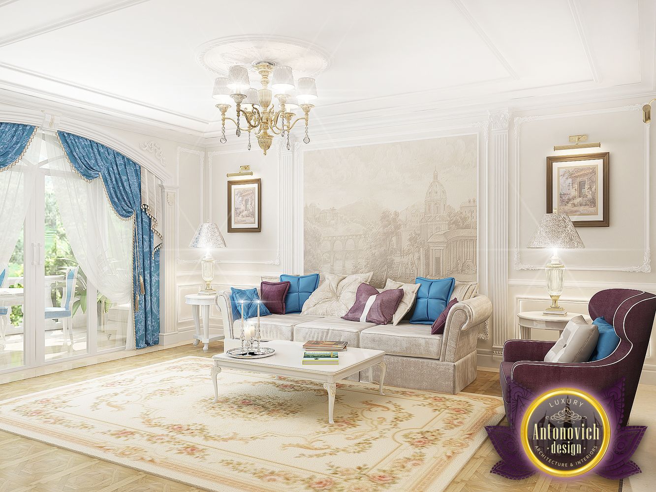 Family living room interior by Luxury Antonovich Design by LUXURY ...