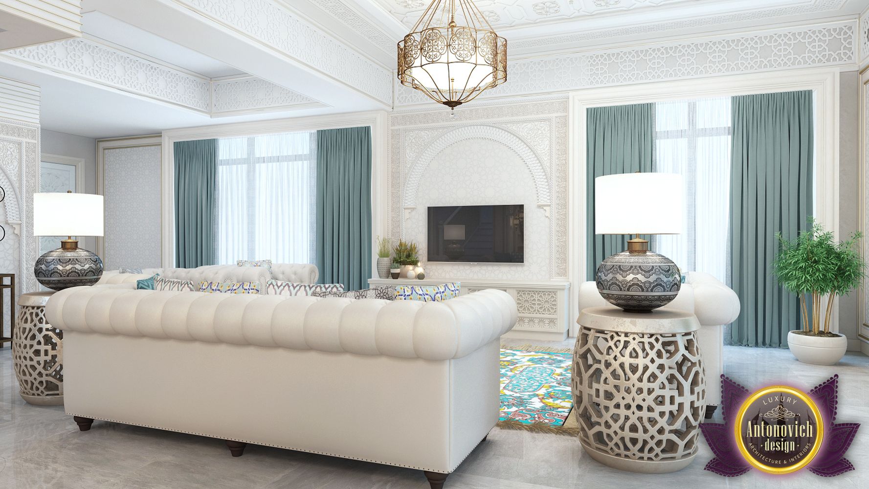 Interior design in the Moroccan style of Katrina Antonovich by LUXURY ...